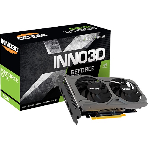 Видеокарта Inno3D GeForce GTX 1650 Twin X2 OC V3 4GB (N16502-04D6X-171330N)