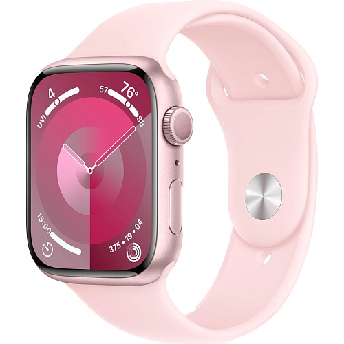 Смарт-годинник Apple Watch Series 9 GPS 45mm Pink Aluminum Case with Light Pink Sport Band S/M (MR9G3) - придбати в Дніпрі, Україні: ціна, характеристики | інтернет-магазин TOUCH