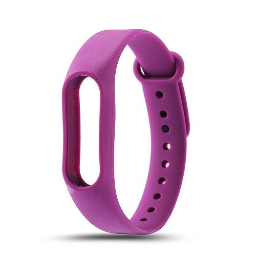 Силиконовый ремешок для Xiaomi Mi Band 3/4 (Purple)