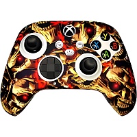 Чехол на геймпад Dobe Silicone Case для Xbox Series X/S Controller Gold Sculls