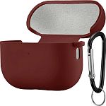 Чохол Silicone Case + Carbine для Apple AirPods Pro 2 Marsala
