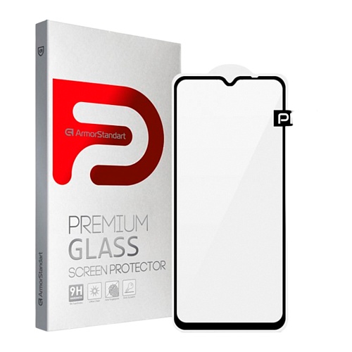 Защитное стекло ArmorStandart Full Glue Pro Glass для Redmi A3/ A3X/ 10C/ 12C Black (ARM61297)