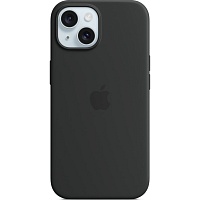 Чехол Apple Silicone Case with MagSafe для iPhone 15 Black (MT0J3ZM/A) Чехол Apple Silicone Case with MagSafe для iPhone 15 Black (MT0J3ZM/A)