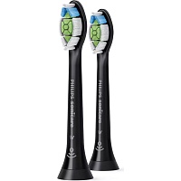 Насадка для зубной щетки Philips Sonicare W2 Optimal Black 2 шт HX6062/13 Насадка для зубной щетки Philips Sonicare W2 Optimal Black 2 шт HX6062/13