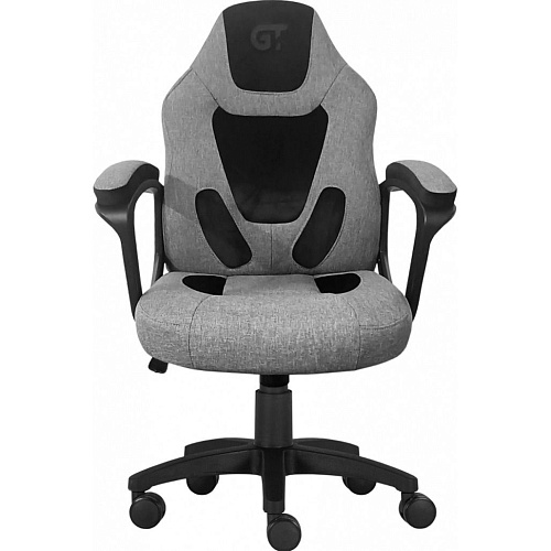Геймерское детское кресло GT Racer X-1414 Fabric Gray/Black Suede