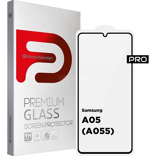 Захисне скло ArmorStandart Full Pro Glass для Samsung A05 Black (ARM73266) - придбати в Дніпрі, Україні: ціна, характеристики | інтернет-магазин TOUCH