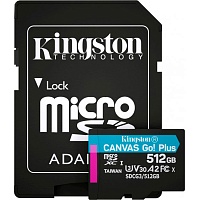 Карта пам'яті KINGSTON microSDXC Canvas Go Plus 512Gb Class 10 UHS-1 А2 V30 (SDCG3/512GB) + SD адаптер - придбати в Дніпрі, Україні: ціна, характеристики | інтернет-магазин TOUCH Карта пам'яті KINGSTON microSDXC Canvas Go Plus 512Gb Class 10 UHS-1 А2 V30 (SDCG3/512GB) + SD адаптер - придбати в Дніпрі, Україні: ціна, характеристики | інтернет-магазин TOUCH