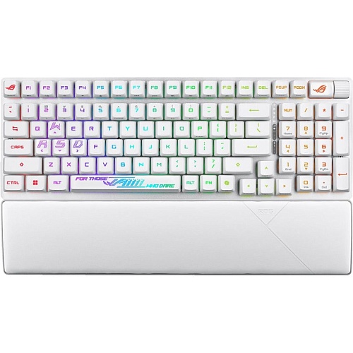 Клавіатура Asus ROG Strix Scope II 96 RX Wireless White (90MP03S0-BKUA30) - придбати в Дніпрі, Україні: ціна, характеристики | інтернет-магазин TOUCH