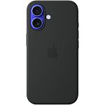 Чехол Silicone Case with MagSafe для Apple iPhone 16 Black AAA