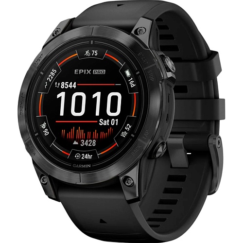 Смарт-часы Garmin Epix Pro (Gen 2) Standard Edition 47mm Slate Gray with Black Band (010-02803-00)