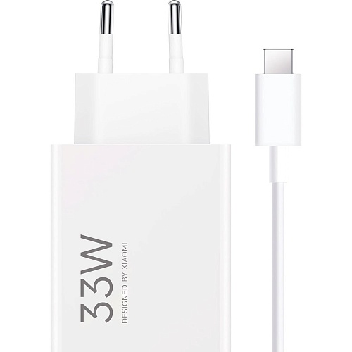 Сетевое зарядное устройство Xiaomi Mi 33W Charging Combo + Cable USB-A - USB-C White (BHR9956EU)