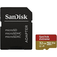 Карта пам'яті SanDisk microSDHC 32GB UHS-I U3 Extreme A1 V30 + SD Adapter (SDSQXAF-032G-GN6MA) - придбати в Дніпрі, Україні: ціна, характеристики | інтернет-магазин TOUCH Карта пам'яті SanDisk microSDHC 32GB UHS-I U3 Extreme A1 V30 + SD Adapter (SDSQXAF-032G-GN6MA) - придбати в Дніпрі, Україні: ціна, характеристики | інтернет-магазин TOUCH