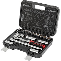 Набор торцевых головок с трещоткой Intertool ET-8020 20шт Набор торцевых головок с трещоткой Intertool ET-8020 20шт
