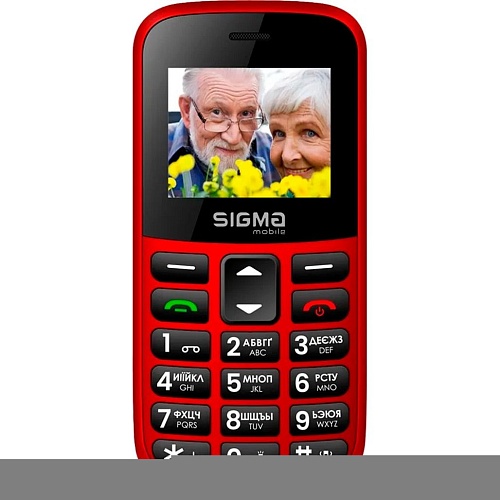 Мобільний телефон Sigma mobile Comfort 50 Easy Red (4827798585221) UA-UCRF - придбати в Дніпрі, Україні: ціна, характеристики | інтернет-магазин TOUCH