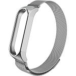 Ремінець для фітнес-браслету Xiaomi Mi Band 7 Metal Milanese Magnetic Band Silver
