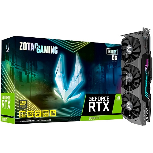 Відеокарта Zotac Gaming GeForce RTX 3080 Ti Trinity OC (ZT-A30810J-10P) - придбати в Дніпрі, Україні: ціна, характеристики | інтернет-магазин TOUCH