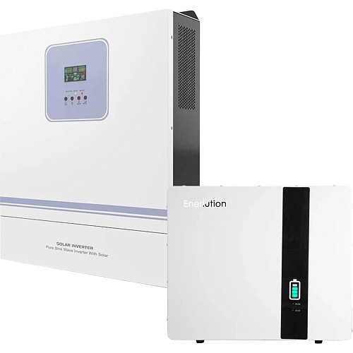 Гибридный солнечный инвертор Techfine GA-11048JMH + АКБ Enerlution LiFePO4 5120Wh