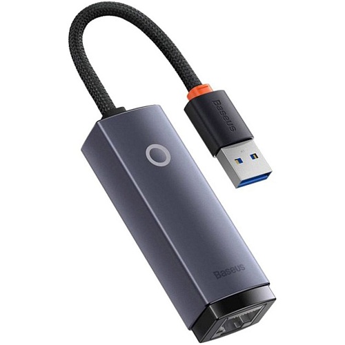 Сетевой адаптер Baseus Lite Series Ethernet 1000Mbps USB-A to RJ45 (WKQX000113)