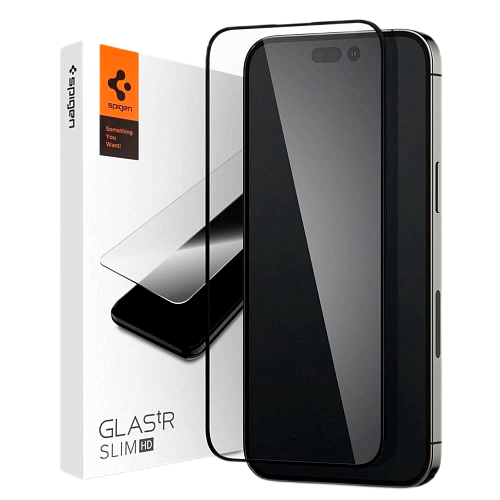 Захисне скло Spigen Glas.tR Slim FC для Apple iPhone 14 Pro (6.1) Black (AGL05221) - придбати в Дніпрі, Україні: ціна, характеристики | інтернет-магазин TOUCH