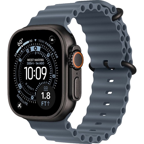 Смарт-часы Apple Watch Ultra 3 49mm Black Titanium Case with Anchor Blue Ocean Band (MF254+MGCJ4)