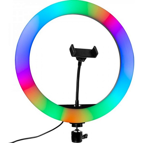 Кольцевая LED лампа DK MJ33 RGB 33см