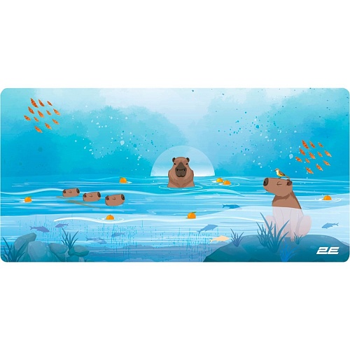 Игровая поверхность 2E Gaming Capybarra L Blue (2E-PAD-L-CAPY-BLUE)