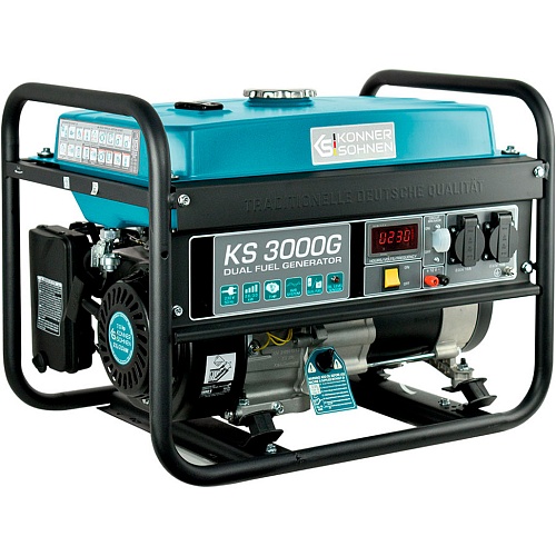 Генератор газово-бензиновий Konner&Sohnen KS 3000G - придбати в Дніпрі, Україні: ціна, характеристики | інтернет-магазин TOUCH