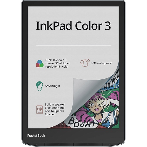 Електронна книга PocketBook 743K InkPad Color 3 Stormy Sea (PB743K3-1-CIS, PB743K3-1-WW) - придбати в Дніпрі, Україні: ціна, характеристики | інтернет-магазин TOUCH