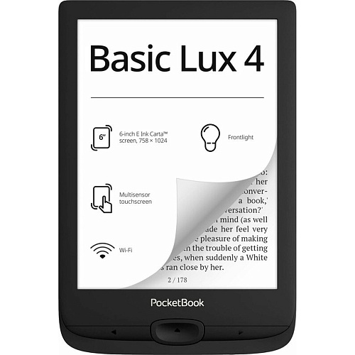 Електронна книга PocketBook 618 Basic Lux 4 Black (PB618-P-CIS) - придбати в Дніпрі, Україні: ціна, характеристики | інтернет-магазин TOUCH