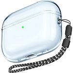Чехол AhaStyle Transparent Case для Airpods Pro 2 Blue 