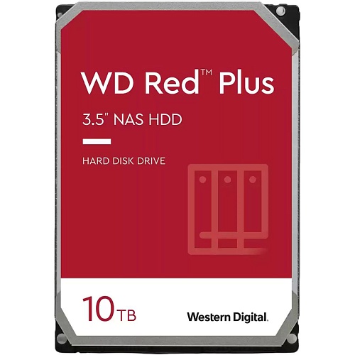 Жесткий диск 3.5" WD Red Plus NAS 10TB SATA 256MB (WD101EFBX)