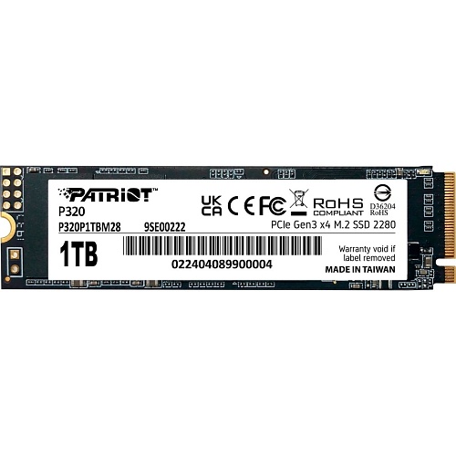 SSD накопитель Patriot P320 1TB (P320P1TBM28)