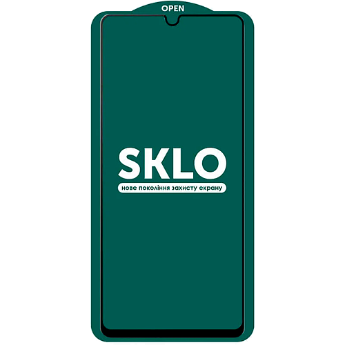 Защитное стекло SKLO 5D Full Glue Tempered Glass для Samsung Galaxy A31/A32 4G/A22 4G/M22/M32 4G (Black)