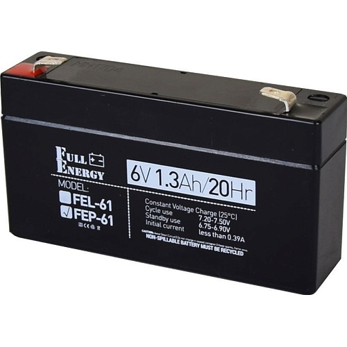 Акумулятор Full Energy FEP-61 AGM 12V (12V/1.3Ah/16.6Wh) - придбати в Дніпрі, Україні: ціна, характеристики | інтернет-магазин TOUCH