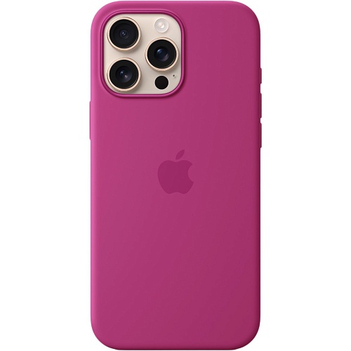 Чехол Silicone Case with MagSafe для Apple iPhone 16 Pro Max Fuchsia AAA