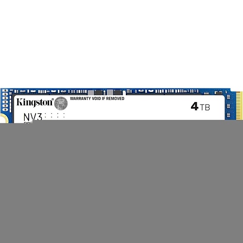 SSD накопитель Kingston NV3 4TB M.2 2280 PCIe Gen 4.0 x4 (SNV3S/4000G)