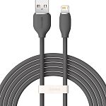 Кабель Baseus Jelly Liquid Silica Gel USB-A to Lightning 20W 2m Black (CAGD000101)