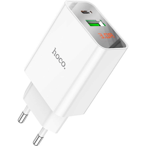 Сетевое зарядное устройство Hoco C100A PD20W+QC3.0 White (769800)