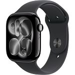 Смарт-часы Apple Watch Series 11 GPS 46mm Jet Black Aluminum Case with Black Sport Band M/L (MEUX4)