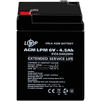 Аккумулятор LogicPower AGM 6V (6V/4.5Ah/27Wh) (3860) Аккумулятор LogicPower AGM 6V (6V/4.5Ah/27Wh) (3860)