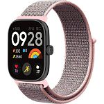 Ремінець ArmorStandart Nylon Loop для Xiaomi Mi Band 8 Pro/9 Pro / Redmi Watch 4/5 Grey/Pink (ARM82308)