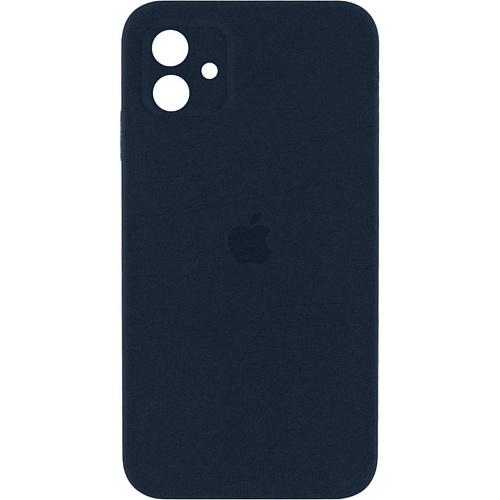 Чехол Silicone Case Camera Protect для Apple iPhone 16 Dark Blue AA