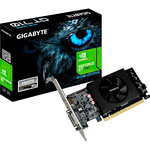 Видеокарта Gigabyte GeForce GT 710 2GB (GV-N710D5-2GL)