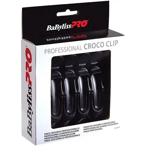 Зажим парикмахерский BaByliss PRO Croco Clip M2941E 6шт