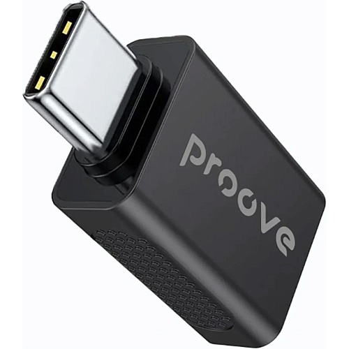Переходник Proove Extension OTG USB-A to USB-C Black (HBEX00101001)