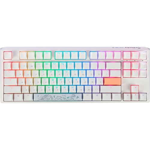 Клавиатура Ducky One 3 TKL Cherry MX Blue RGB White (DKON2187ST-CUAPXPWWWSC1) UA