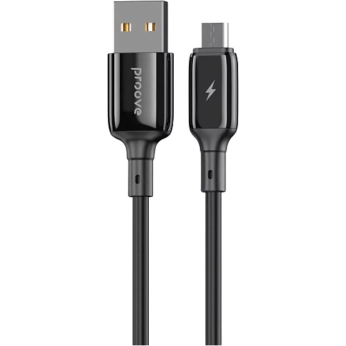 Кабель Proove Flex Metal USB-A to Micro-USB 2.4A 1m Black (CCFM20001301)