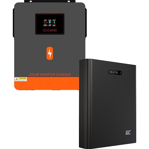 Гибридный солнечный инвертор Powmr POW-HVM6.2M-48V-N + АКБ Green Cell ESGC01 LiFePO4 5120Wh