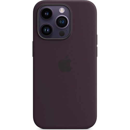 Чехол Silicone Case with MagSafe для Apple iPhone 14 Pro Max Elderberry ААА