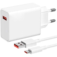 Мережевий зарядний пристрій Xiaomi HyperCharge 67W + Cable USB-A - USB-C (BHR9465EU) - придбати в Дніпрі, Україні: ціна, характеристики | інтернет-магазин TOUCH